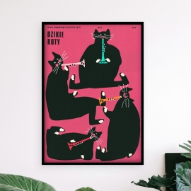 "Dzikie koty", Jakub Zasada, 50x70