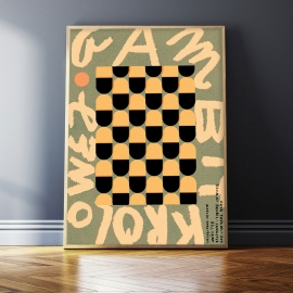 "Gambit królowej", J. Kamiński, 50x70