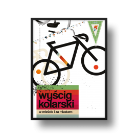 Plakat "Wyścig kolarski"